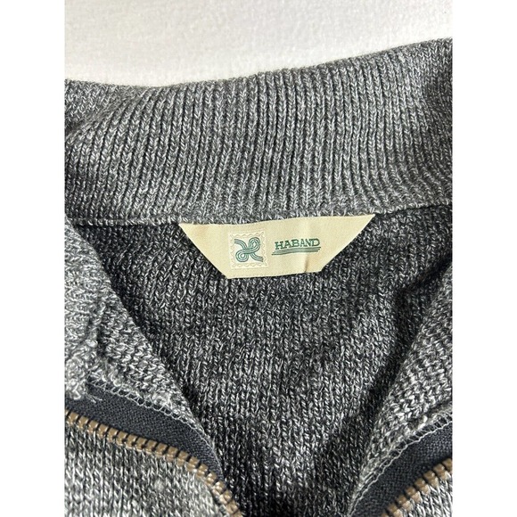 Haband Gray Zip Up Sweater for Men - Picture 2 of 6